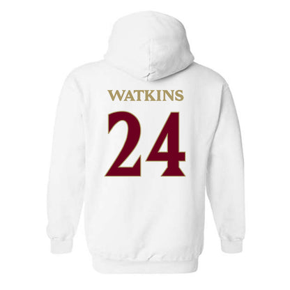 Elon - NCAA Women's Basketball : Tamia Watkins - Classic Fashion Shersey Hooded Sweatshirt-1