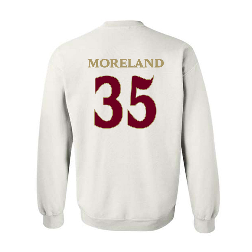 Elon - NCAA Football : Owen Moreland - Classic Fashion Shersey Crewneck Sweatshirt-1
