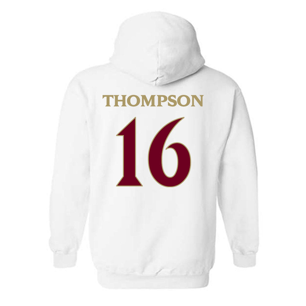 Elon - NCAA Men's Soccer : Diego Thompson - Classic Fashion Shersey Hooded Sweatshirt-1