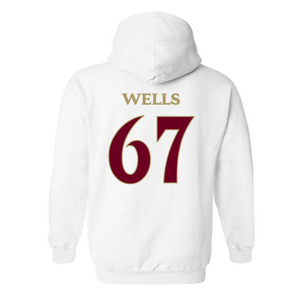 Elon - NCAA Football : Eli Wells - Classic Fashion Shersey Hooded Sweatshirt-1