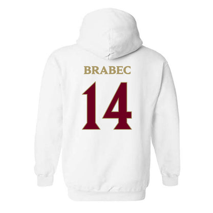 Elon - NCAA Men's Basketball : Alex Brabec - Classic Fashion Shersey Hooded Sweatshirt-1