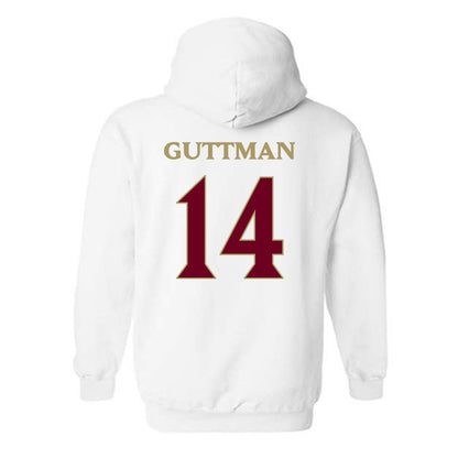 Elon - NCAA Football : Elijah Guttman - Classic Fashion Shersey Hooded Sweatshirt-1