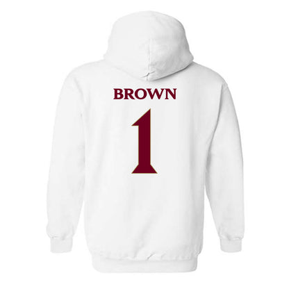 Elon - NCAA Football : Jevean Brown - Classic Fashion Shersey Hooded Sweatshirt-1