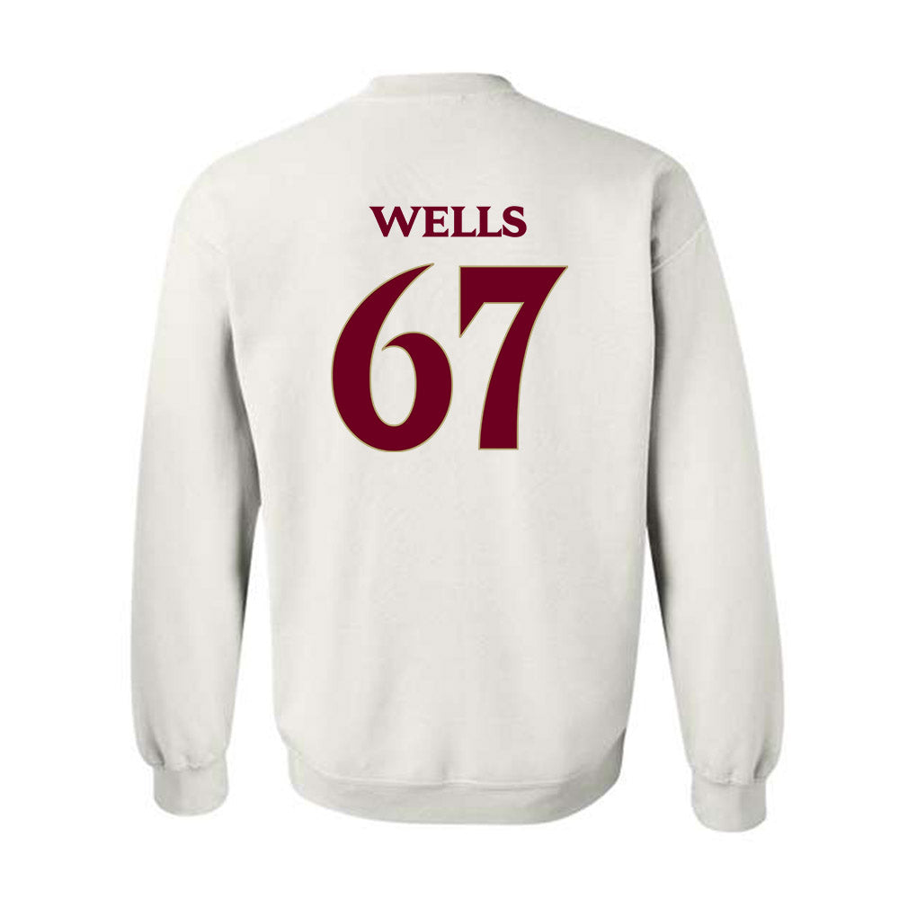 Elon - NCAA Football : Eli Wells - Classic Fashion Shersey Crewneck Sweatshirt-1