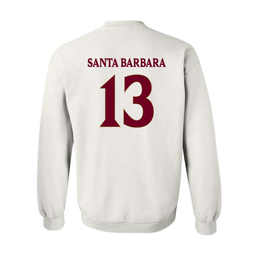 Elon - NCAA Women's Lacrosse : Mj Santa Barbara - Classic Fashion Shersey Crewneck Sweatshirt-1