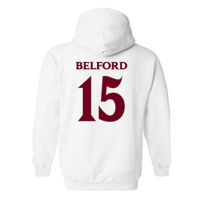 Elon - NCAA Football : Storm Belford - Classic Fashion Shersey Hooded Sweatshirt-1