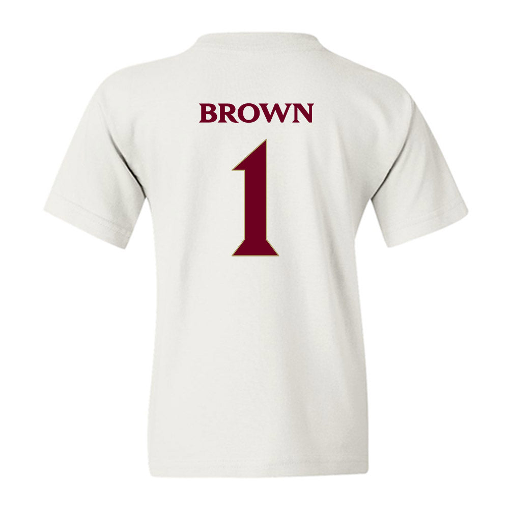 Elon - NCAA Football : Jevean Brown - Classic Fashion Shersey Youth T-Shirt-1
