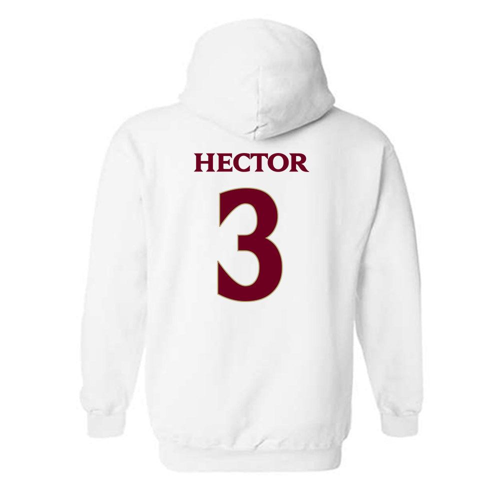 Elon - NCAA Football : Cj Hector - Classic Fashion Shersey Hooded Sweatshirt-1