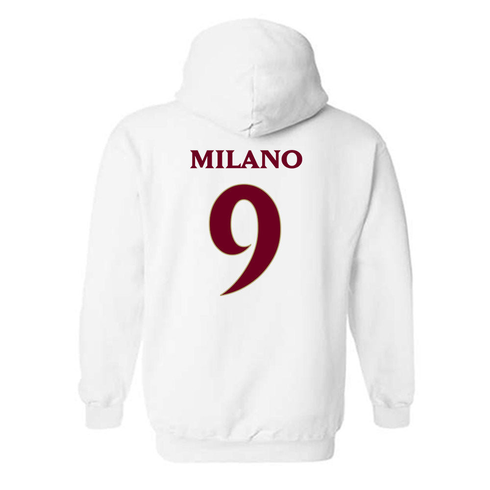 Elon - NCAA Women's Soccer : Gia Milano - Classic Fashion Shersey Hooded Sweatshirt-1