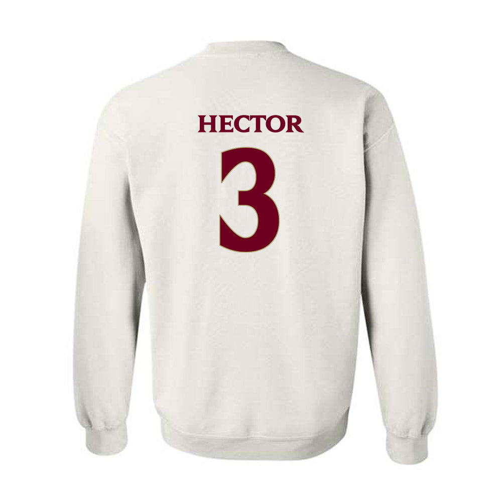 Elon - NCAA Football : Cj Hector - Classic Fashion Shersey Crewneck Sweatshirt-1