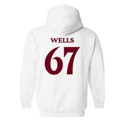 Elon - NCAA Football : Eli Wells - Classic Fashion Shersey Hooded Sweatshirt-1