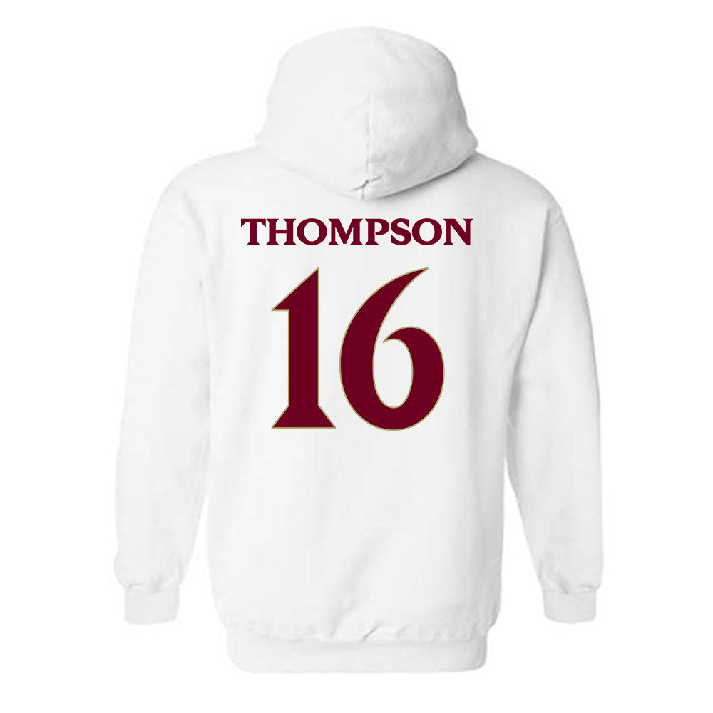 Elon - NCAA Men's Soccer : Diego Thompson - Classic Fashion Shersey Hooded Sweatshirt-1