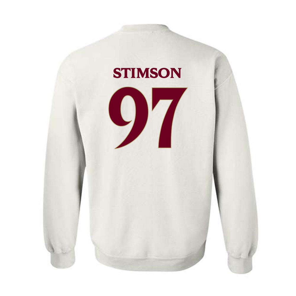 Elon - NCAA Football : Carter Stimson - Classic Fashion Shersey Crewneck Sweatshirt-1
