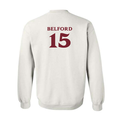 Elon - NCAA Football : Storm Belford - Classic Fashion Shersey Crewneck Sweatshirt-1