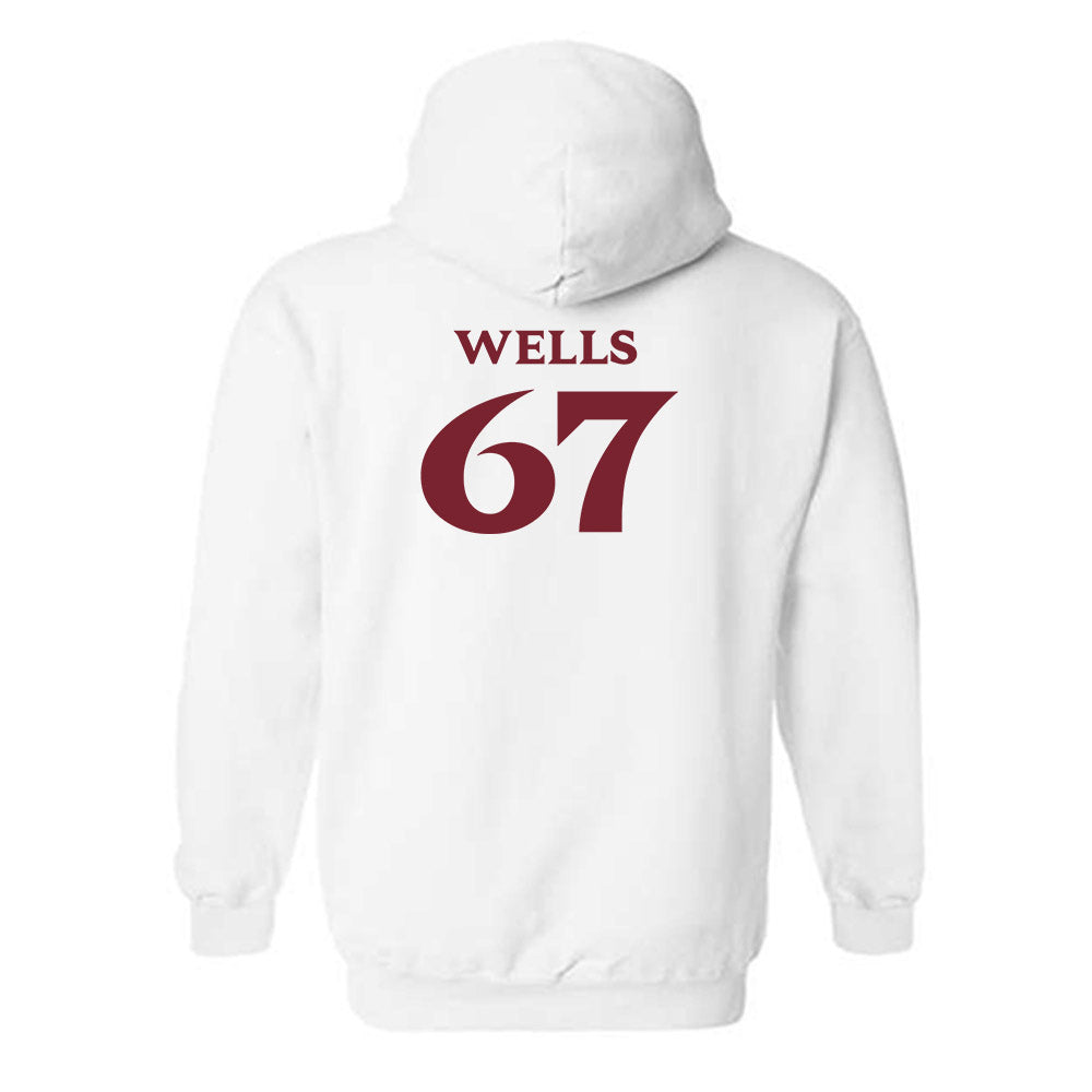 Elon - NCAA Football : Eli Wells - Classic Fashion Shersey Hooded Sweatshirt-1