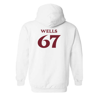 Elon - NCAA Football : Eli Wells - Classic Fashion Shersey Hooded Sweatshirt-1