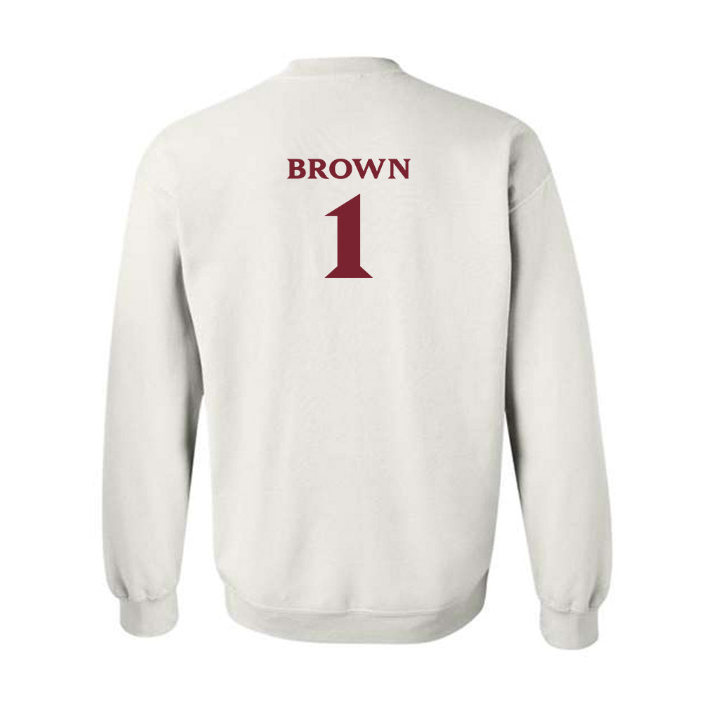Elon - NCAA Football : Jevean Brown - Classic Fashion Shersey Crewneck Sweatshirt-1