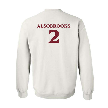 Elon - NCAA Football : Senquavious Alsobrooks - Classic Fashion Shersey Crewneck Sweatshirt-1