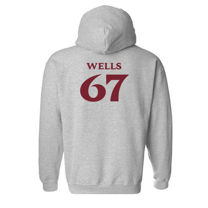 Elon - NCAA Football : Eli Wells - Classic Fashion Shersey Hooded Sweatshirt-1