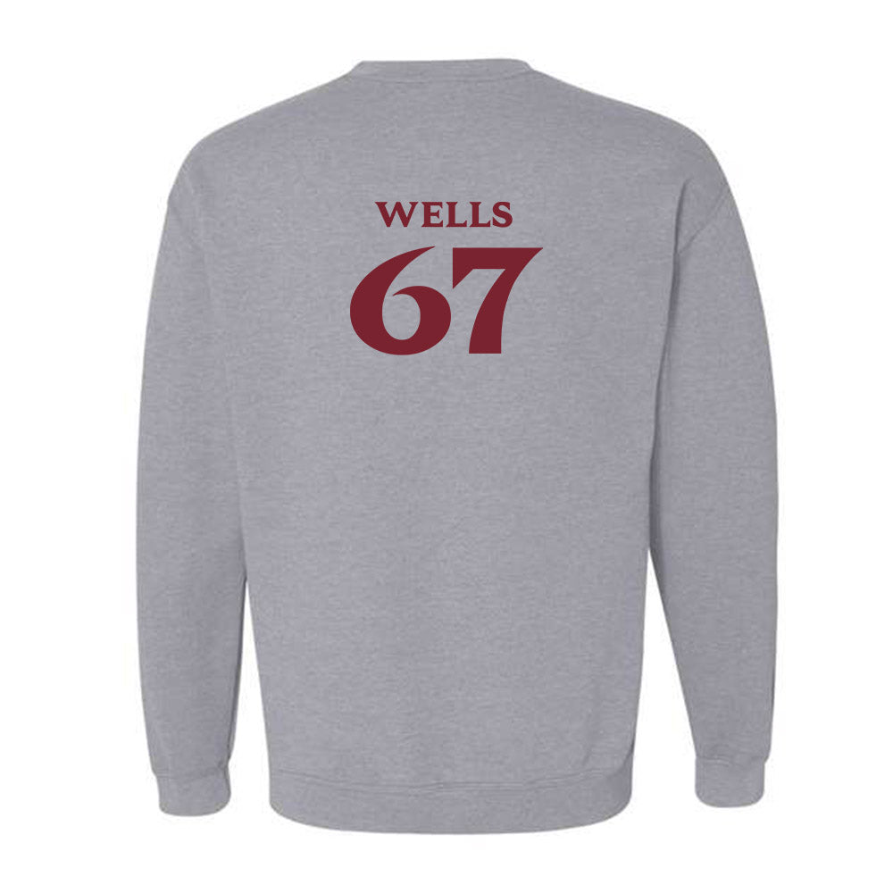 Elon - NCAA Football : Eli Wells - Classic Fashion Shersey Crewneck Sweatshirt-1