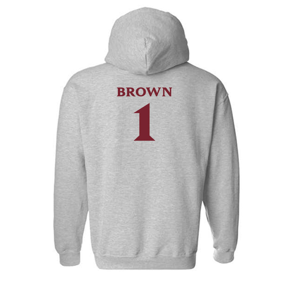 Elon - NCAA Football : Jevean Brown - Classic Fashion Shersey Hooded Sweatshirt-1