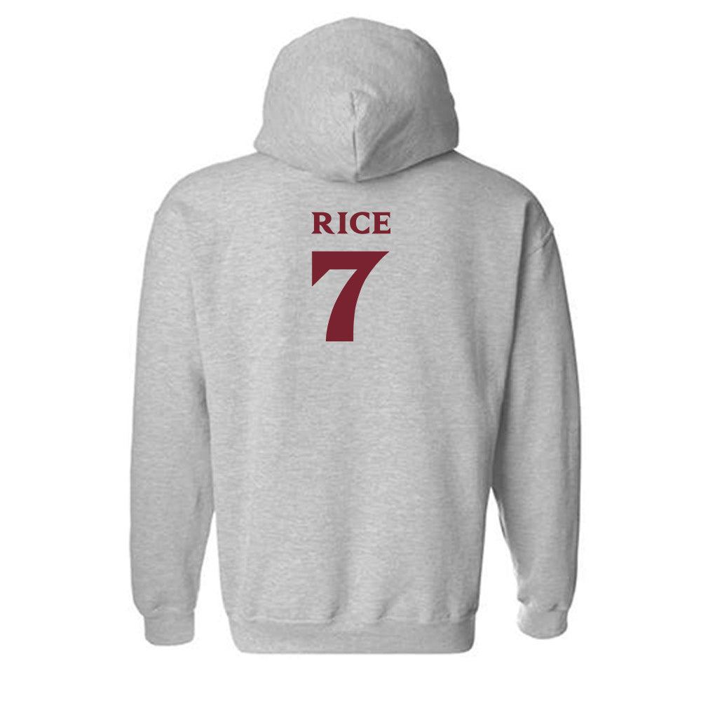 Elon - NCAA Women's Volleyball : April Rice - Classic Fashion Shersey Hooded Sweatshirt-1