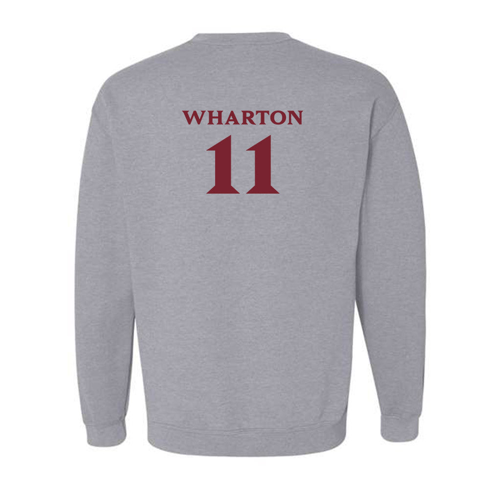Elon - NCAA Men's Soccer : Alex Wharton - Classic Fashion Shersey Crewneck Sweatshirt-1