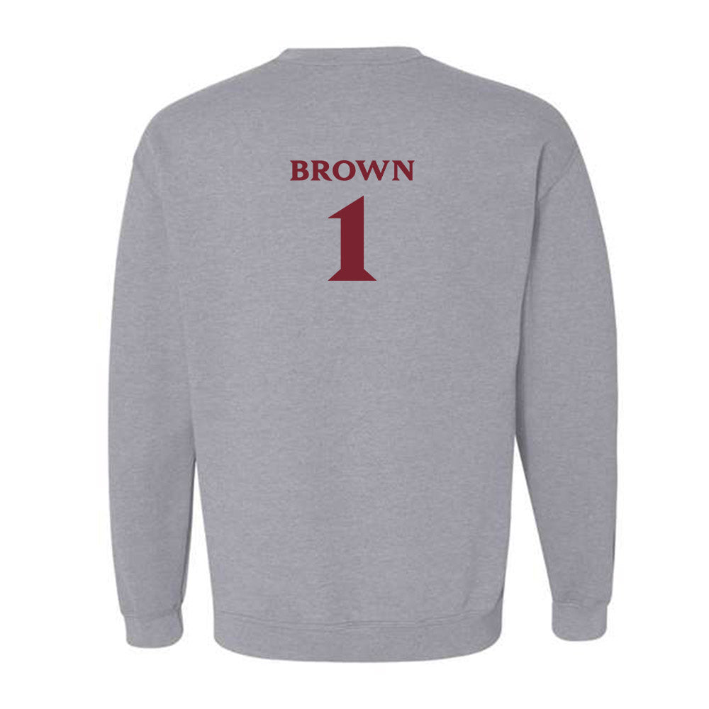 Elon - NCAA Football : Jevean Brown - Classic Fashion Shersey Crewneck Sweatshirt-1