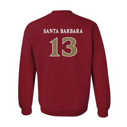Elon - NCAA Women's Lacrosse : Mj Santa Barbara - Classic Fashion Shersey Crewneck Sweatshirt-1