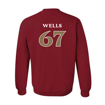 Elon - NCAA Football : Eli Wells - Classic Fashion Shersey Crewneck Sweatshirt-1