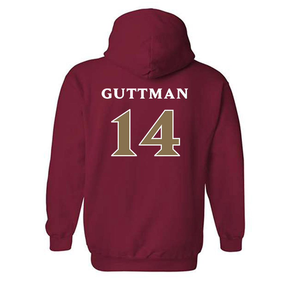 Elon - NCAA Football : Elijah Guttman - Classic Fashion Shersey Hooded Sweatshirt-1
