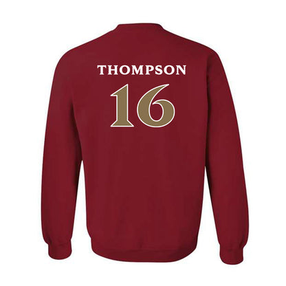 Elon - NCAA Men's Soccer : Diego Thompson - Classic Fashion Shersey Crewneck Sweatshirt-1