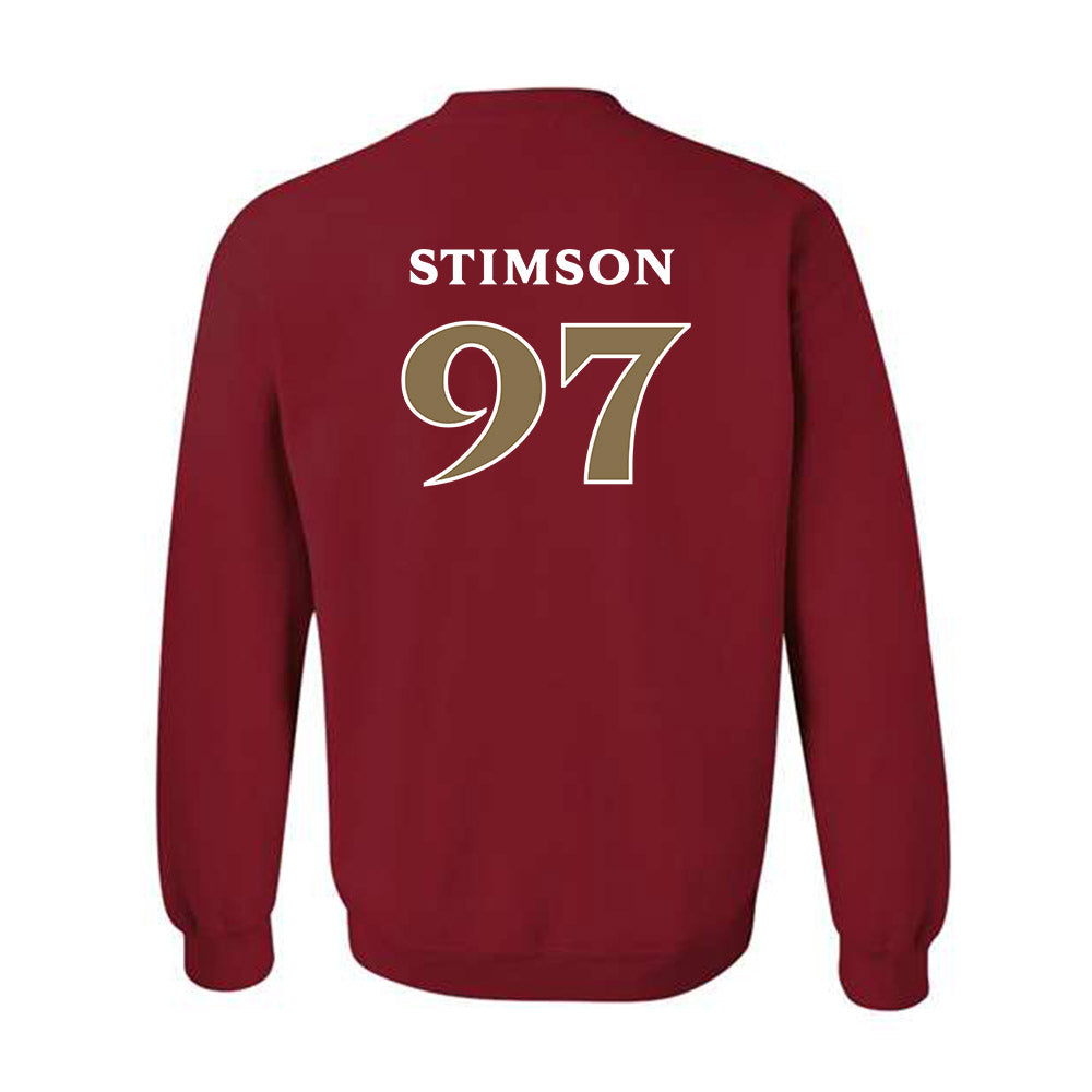 Elon - NCAA Football : Carter Stimson - Classic Fashion Shersey Crewneck Sweatshirt-1