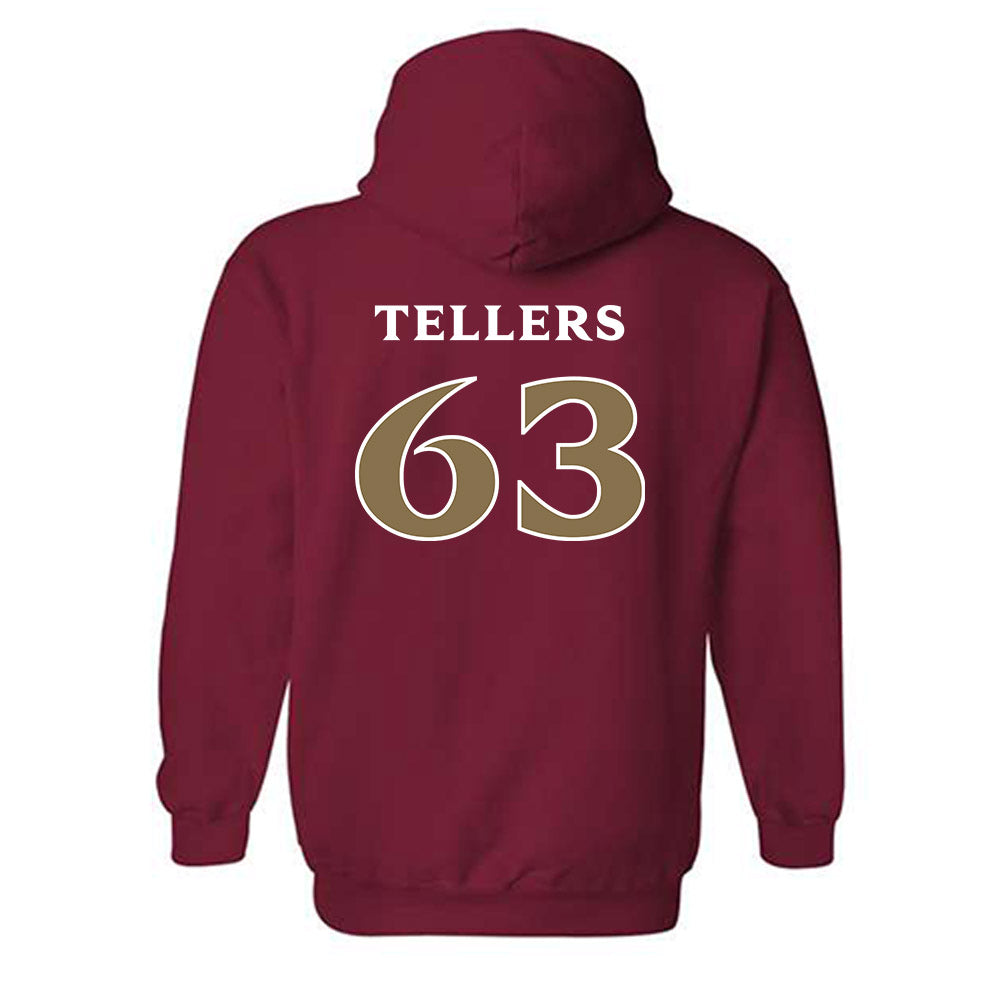 Elon - NCAA Football : Will Tellers - Classic Fashion Shersey Hooded Sweatshirt-1