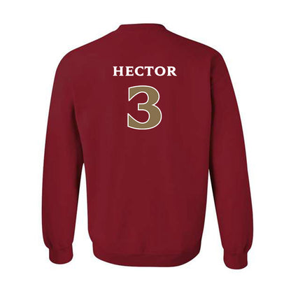 Elon - NCAA Football : Cj Hector - Classic Fashion Shersey Crewneck Sweatshirt-1