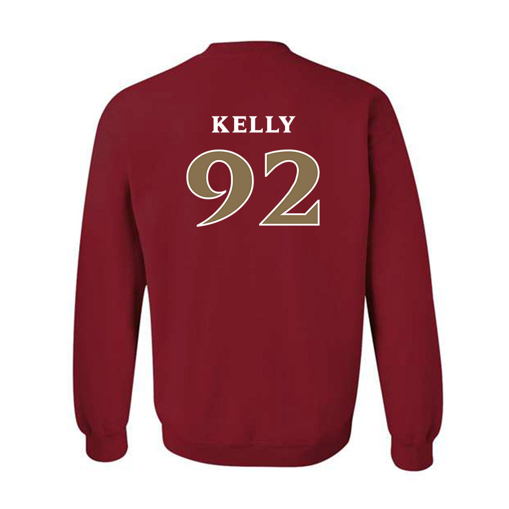 Elon - NCAA Football : Nhycer Kelly - Classic Fashion Shersey Crewneck Sweatshirt-1