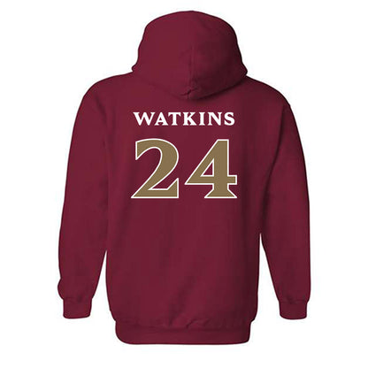 Elon - NCAA Women's Basketball : Tamia Watkins - Classic Fashion Shersey Hooded Sweatshirt-1