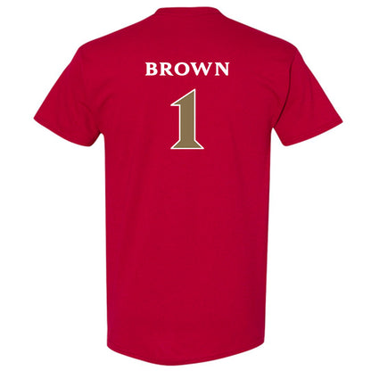 Elon - NCAA Football : Jevean Brown - Classic Fashion Shersey T-Shirt-1