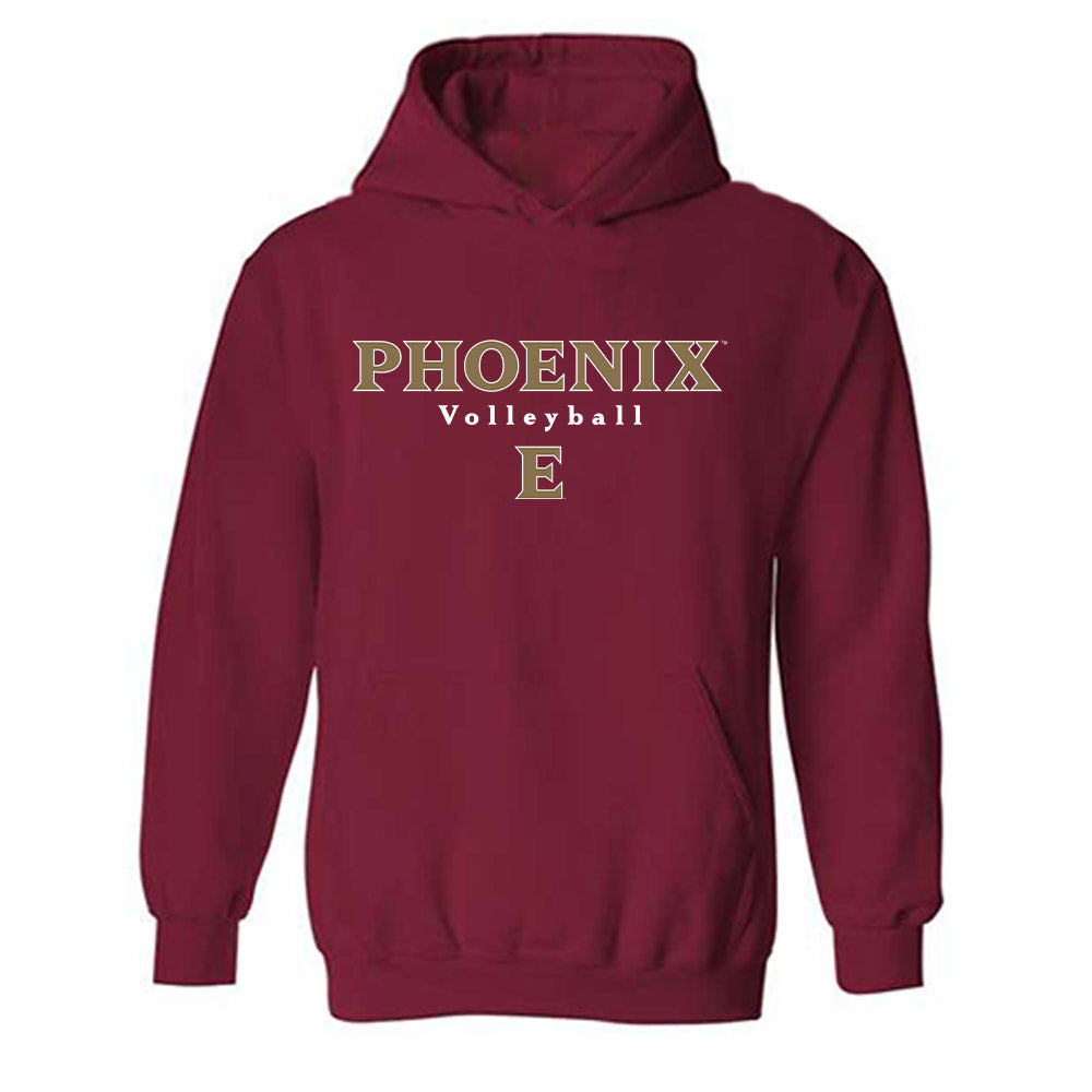 Elon - NCAA Women's Volleyball : April Rice - Classic Fashion Shersey Hooded Sweatshirt-0