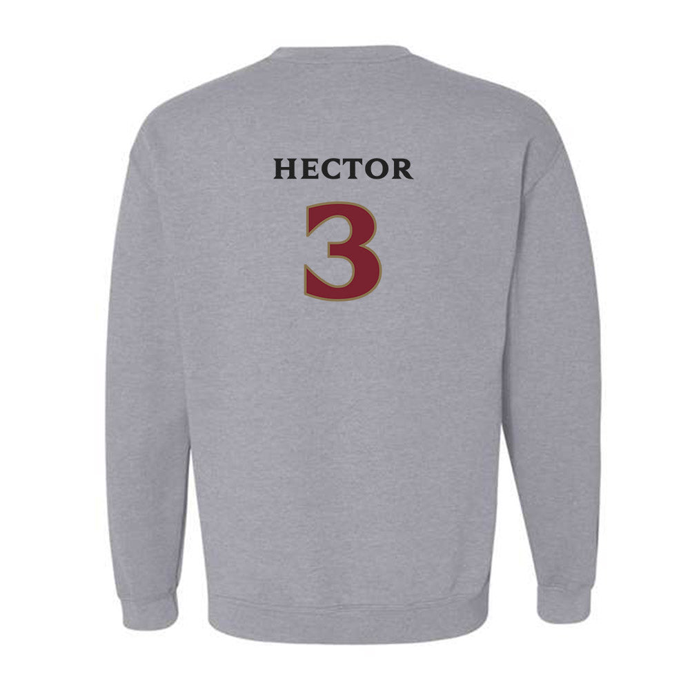 Elon - NCAA Football : Cj Hector - Classic Fashion Shersey Crewneck Sweatshirt-1