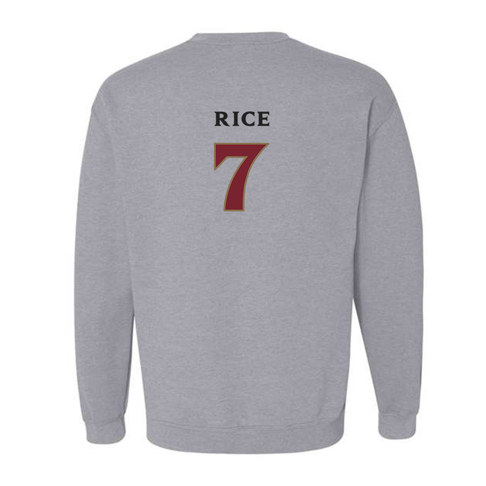 Elon - NCAA Women's Volleyball : April Rice - Classic Fashion Shersey Crewneck Sweatshirt-1