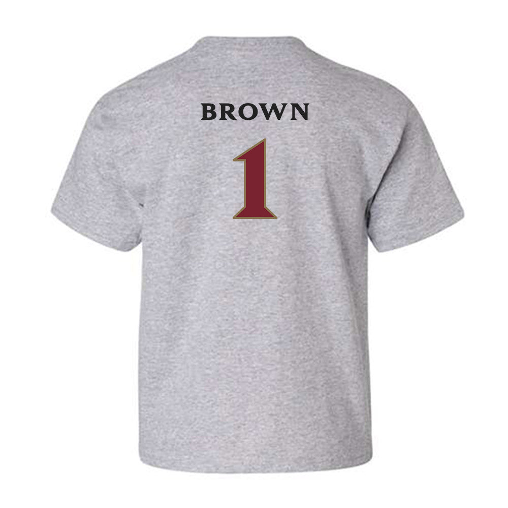Elon - NCAA Football : Jevean Brown - Classic Fashion Shersey Youth T-Shirt-1