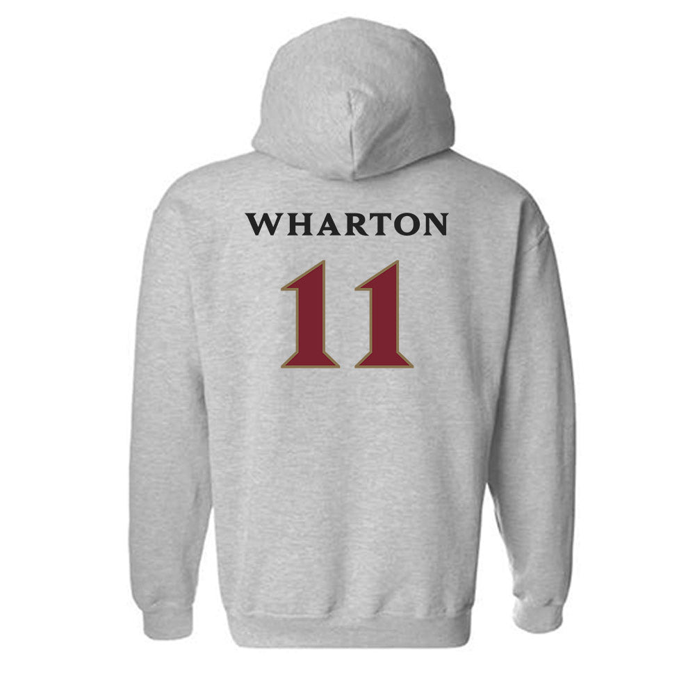 Elon - NCAA Men's Soccer : Alex Wharton - Classic Fashion Shersey Hooded Sweatshirt-1