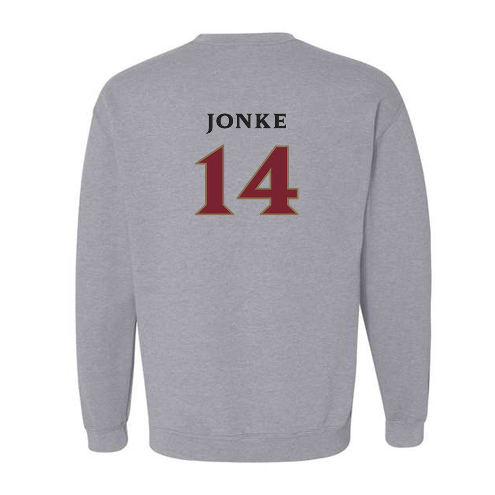 Elon - NCAA Men's Soccer : Weston Jonke - Classic Fashion Shersey Crewneck Sweatshirt-1