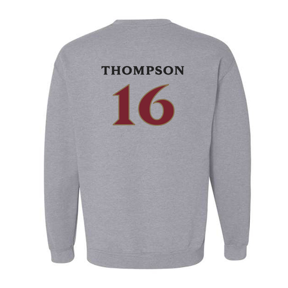 Elon - NCAA Men's Soccer : Diego Thompson - Classic Fashion Shersey Crewneck Sweatshirt-1