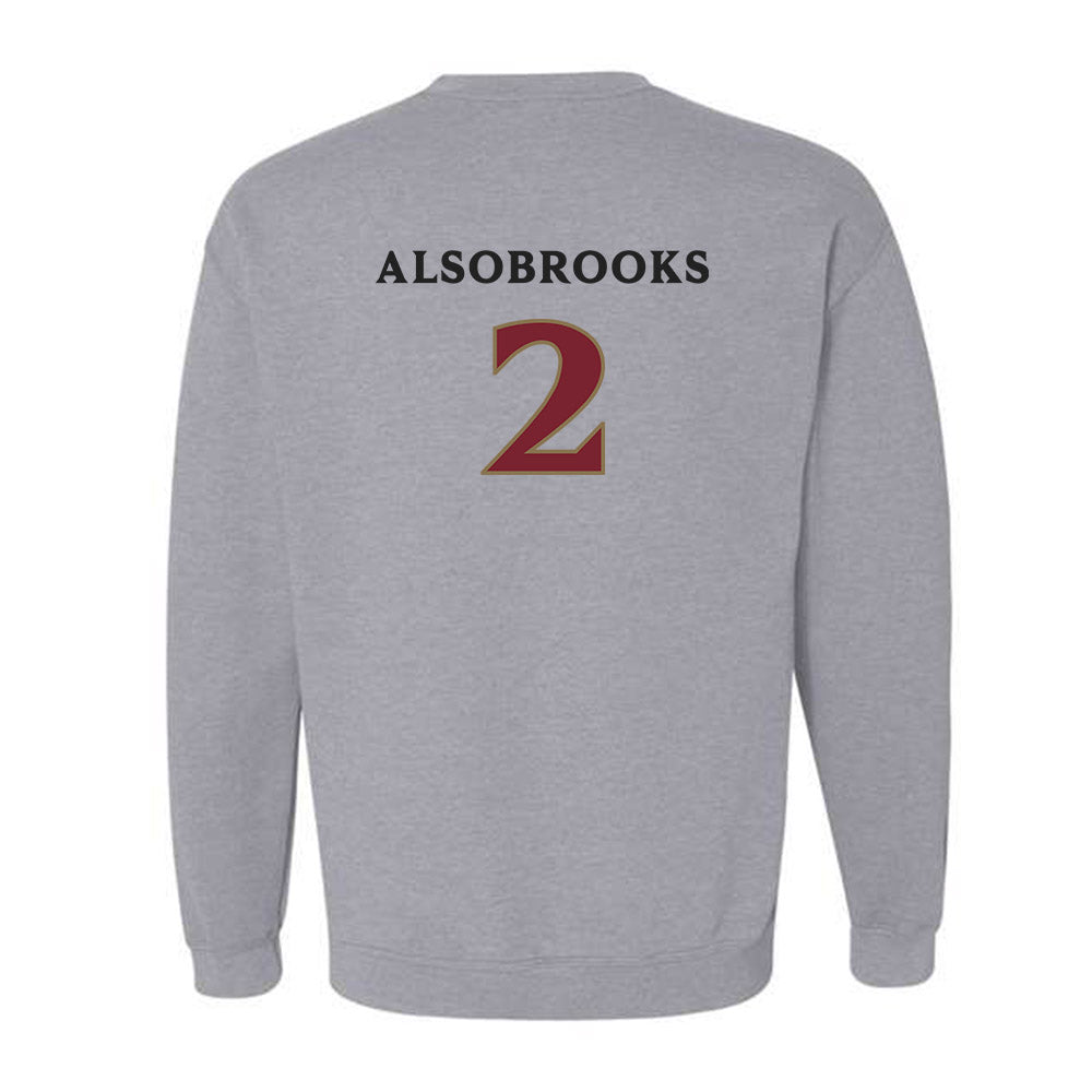 Elon - NCAA Football : Senquavious Alsobrooks - Classic Fashion Shersey Crewneck Sweatshirt-1