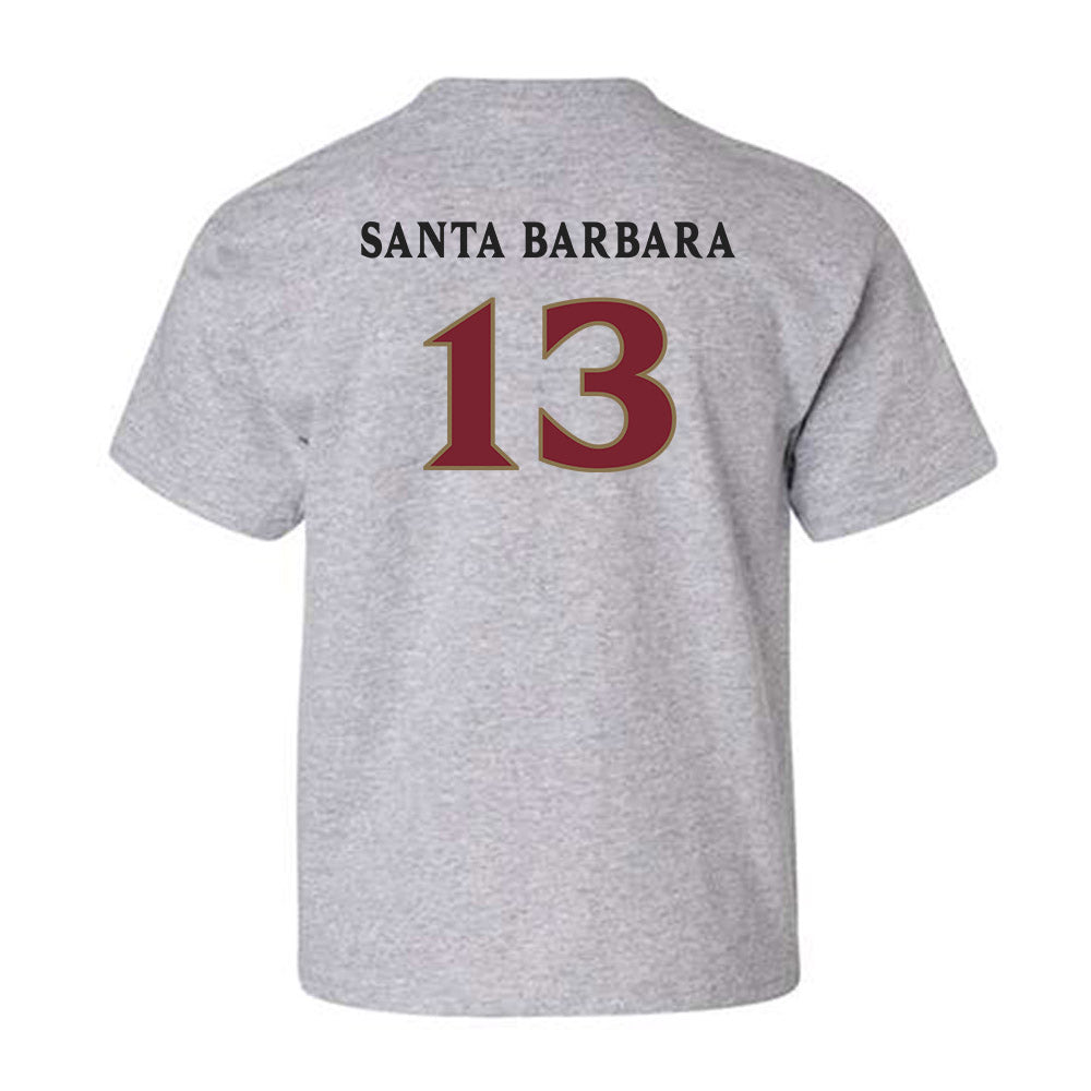 Elon - NCAA Women's Lacrosse : Mj Santa Barbara - Classic Fashion Shersey Youth T-Shirt-1