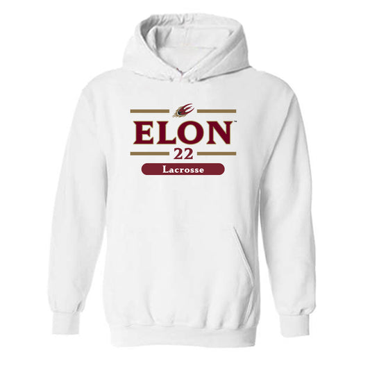 Elon - NCAA Women's Lacrosse : Cierra Hopson - Classic Fashion Shersey Hooded Sweatshirt-0
