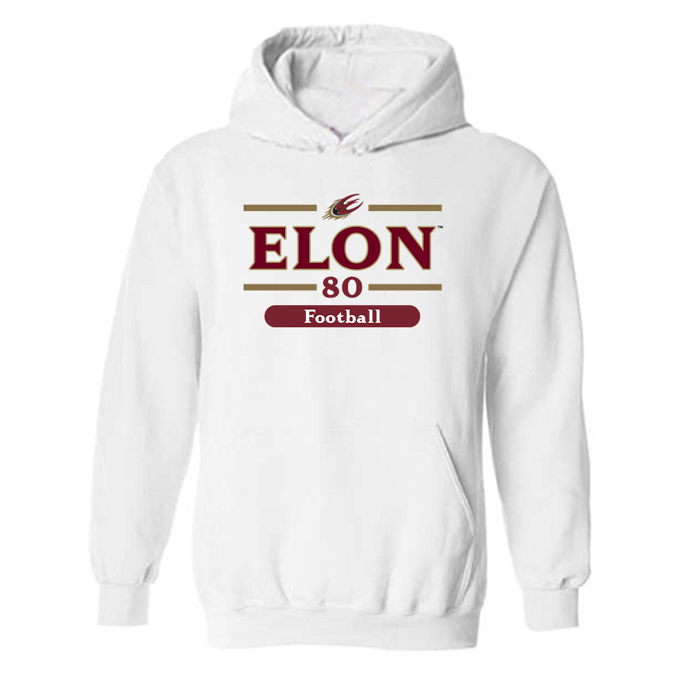 Elon - NCAA Football : Jack O'Connell - Classic Fashion Shersey Hooded Sweatshirt