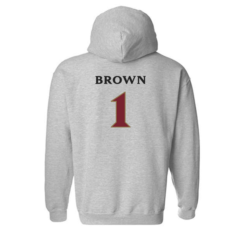 Elon - NCAA Football : Jevean Brown - Classic Shersey Hooded Sweatshirt-1